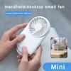 Portable Desktop Fan Equipped with Night Light and Large Capacity Battery Fan USB Charging Handheld Fan