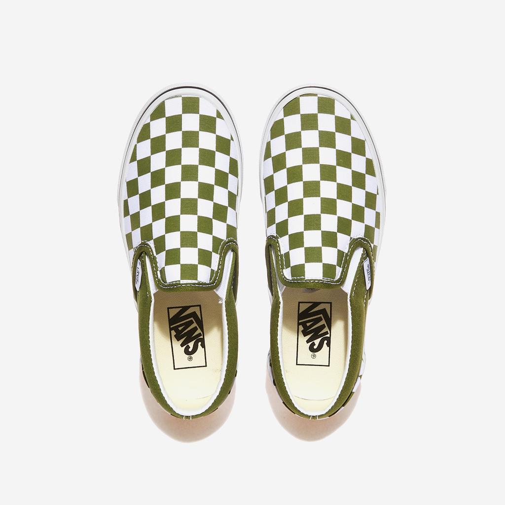 Vans Классические туфли-лодочки - Color Theory Checkerboard Pesto, VN000D03CIB, 1010108461, популярная корейская обувь