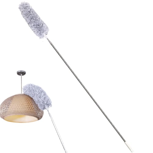 HAPPY SUGAR High-Altitude Mop, Long Handy Mop with Spider Web Removal Stick, Car Wash, Dust Removal, Wall Dust Removal, High Altitude Cleaning, Gap Cl