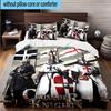 3PCS Knightly Crusader Armor 3pcs Bedding,Including 3PCS Duvet Cover And 2pcs Pillowcases Perfect for Christmas,Ideal for Bedroom, Dormitory