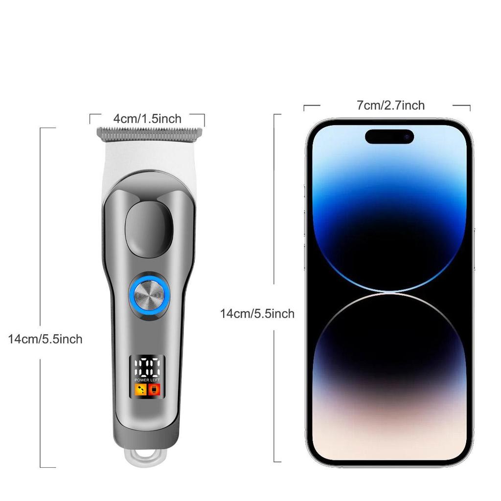 SOLIMPIA Mens Hair Clippers Electric Hair Trimmer Cordless 0mm Beard Trimmer Rechargeable Hair Cutter Kit