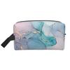 Teal Purple Gold Marble Storage Bags Large Capacity Travel Toiletry Bag Ideal for Travel Storage and Everyday Use