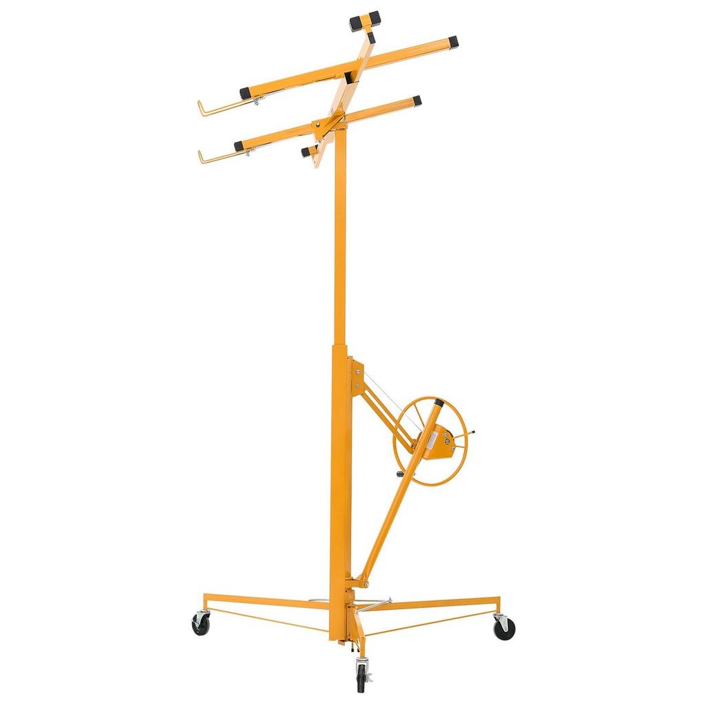 3353mm Drywall Lift, Heavy-Duty 68 kg Sheetrock Hoist with Adjustable Telescoping Arm, Lockable Wheels, Drywall Lifter Panel Jack Hoist Tools Ideal