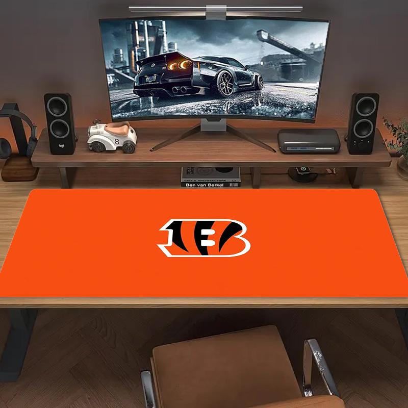 Cincinnati Bengals Mouse Pad Large Gaming Table Cushion Nonslip Laptop Tablet Big Mousepad Xxl Mat Mini Pc Playmat With Lock Edge