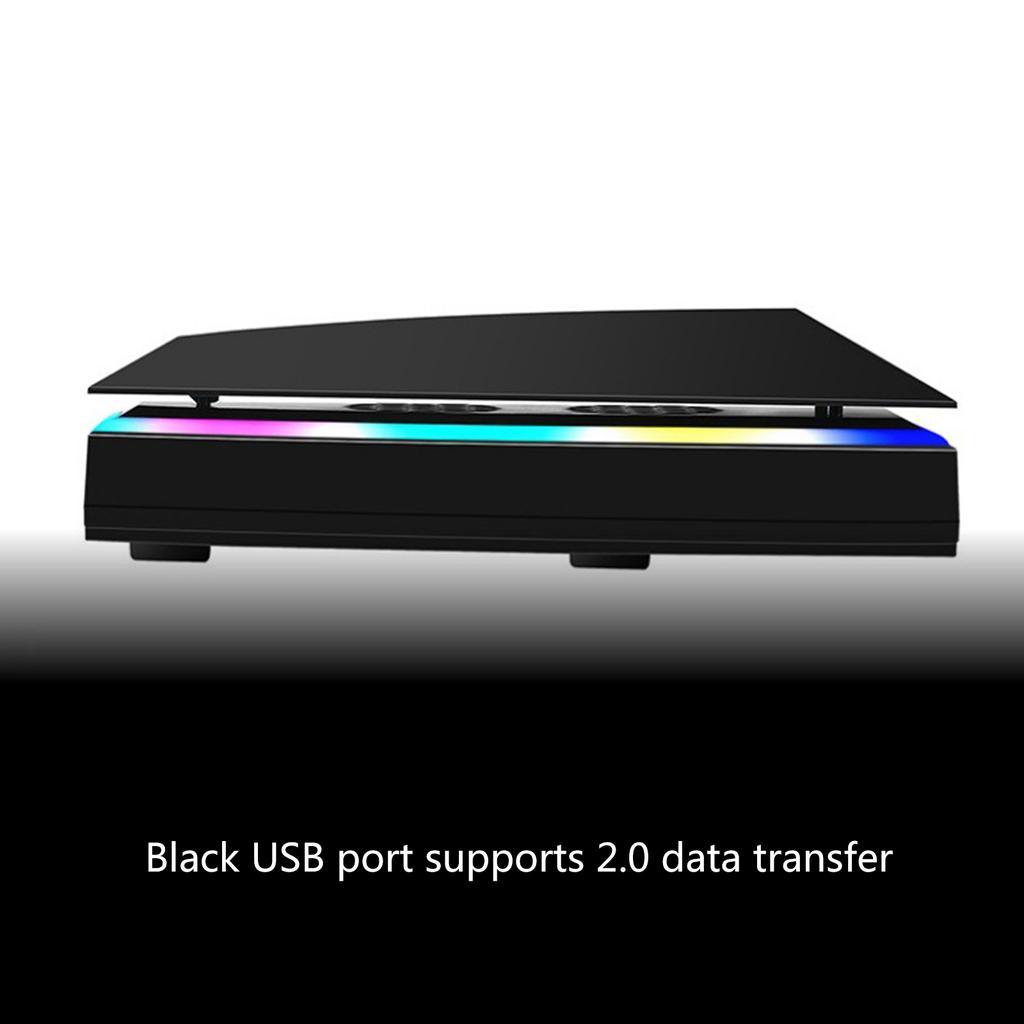 Охлаждающий вентилятор для аксессуаров PS5, модернизированный тихий охлаждающий вентилятор со светодиодной подсветкой, охлаждающие аксессуары с концентраторами USB 2.0