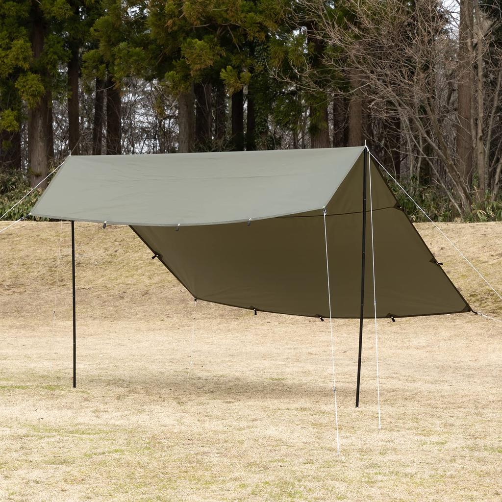 Брезент квадратный БУНДОК Хаки Стандарт БДК-23КА