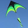 1.6m Big Triangle Kite Easy To Fly Large Delta Kite Toy 10 Meter Tail Fly Wind Kite with Wheel Line for Kids Adults for Outdoor