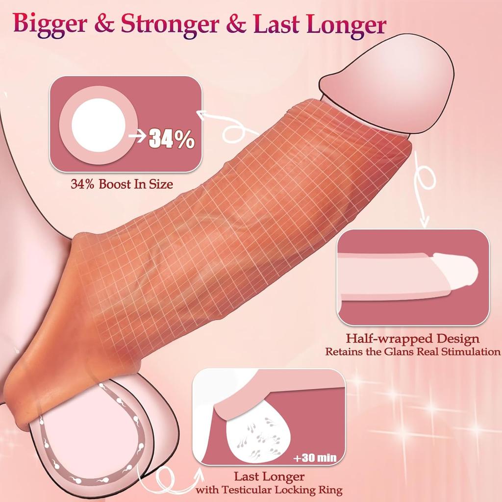 Удлинитель пениса, многоразовый пенис-насос, силиконовый пенис-удлинитель, отсроченная эякуляция, сильная эрекция, секс-игрушки для взрослых