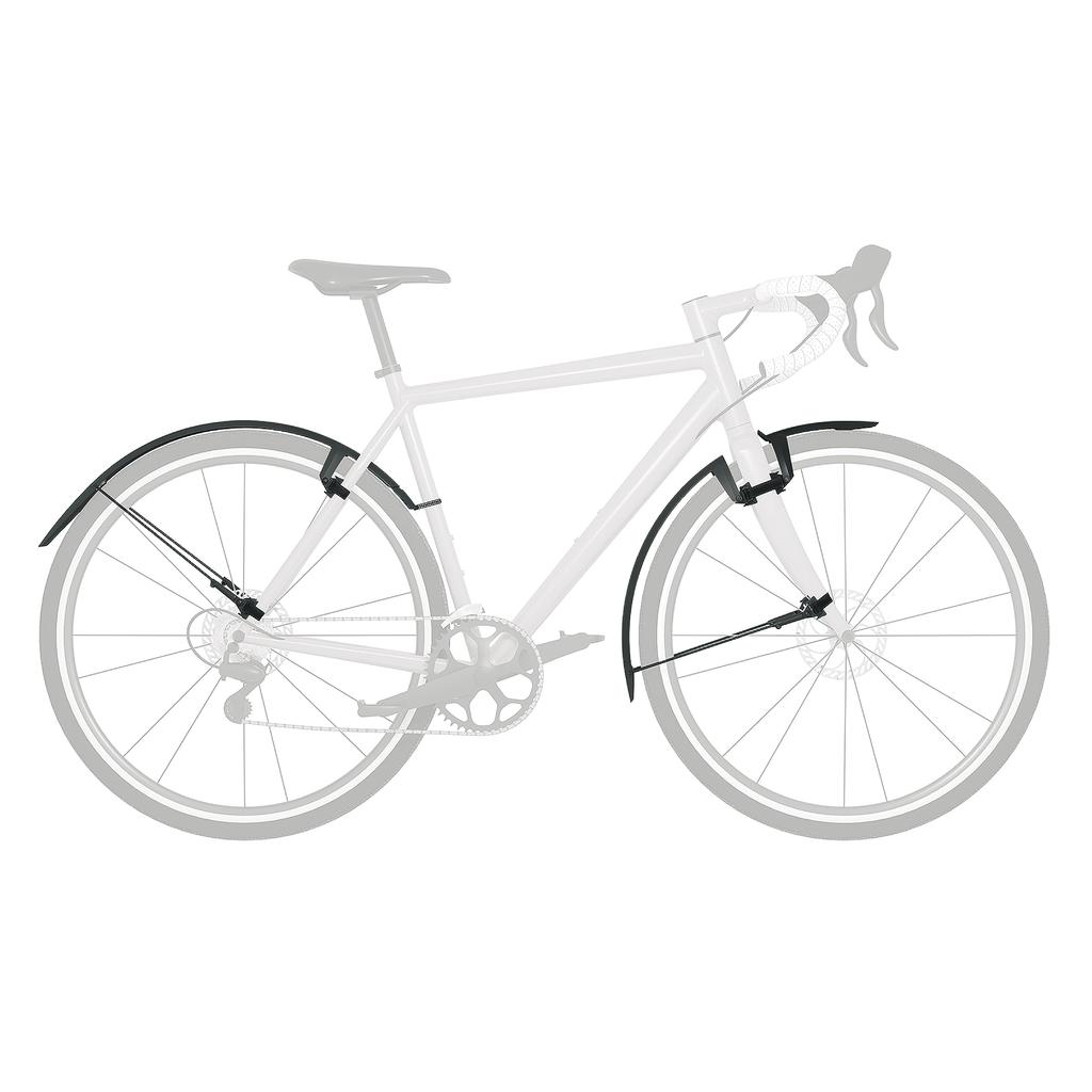Комплект передних и задних брызговиков SKS speed rocker gravel fender черного цвета