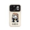 Applicable To Apple 15 Promax Mobile Phone Case 14 Cute Panda IPhone 13 Large Window Flip Mirror Xs/xr