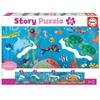 26-piece Panoramic Puzzle - EDUCA - Story Puzzle - Underwater World - Learning Numbers