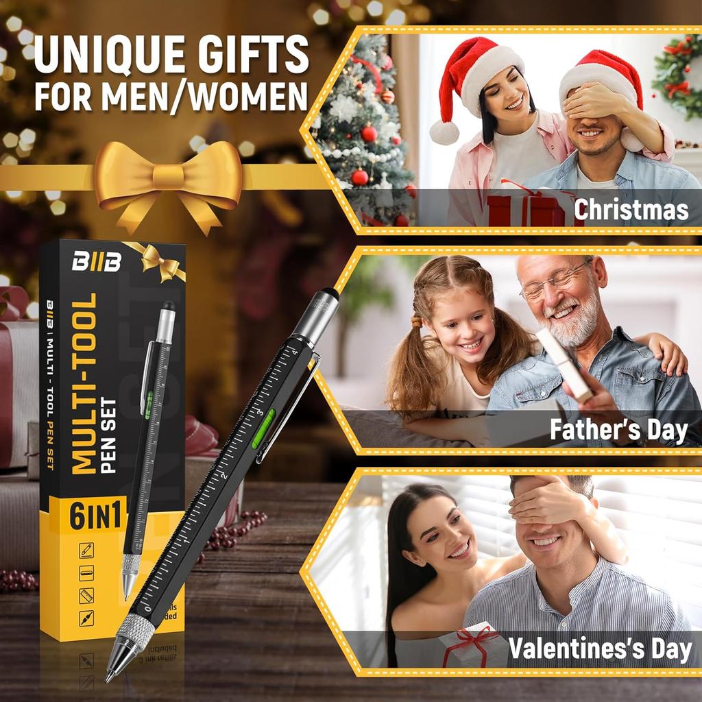 Многофункциональная ручка, идеальный подарок для мужчин на Рождество, уникальный подарок для папы, парня, дедушки, мужа