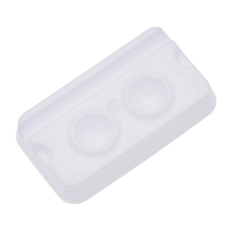 100 шт. одноразовые стоматологические клейкие лотки для смешивания с 2 отверстиями, модель белого медицинского цвета