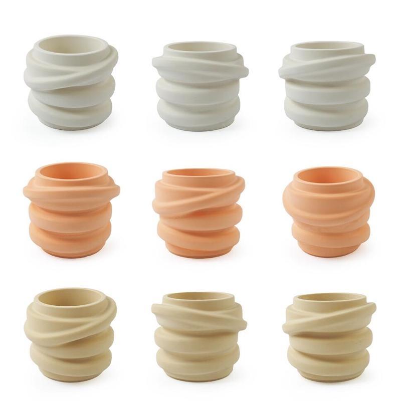 Нерегулярные круглые силиконовые формы для маленьких баночек с сочными цветами своими руками