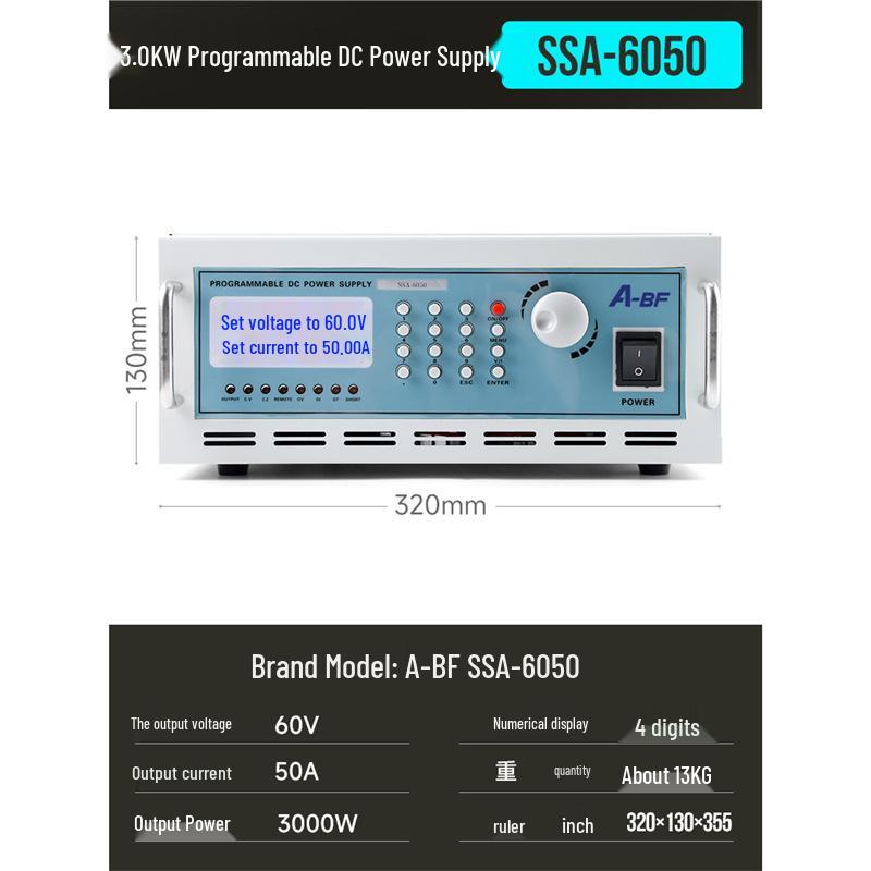 A-BF/Uncommon SSA Programmable DC Power Supply 600W-3000W for Electronics Aging and Maintenance