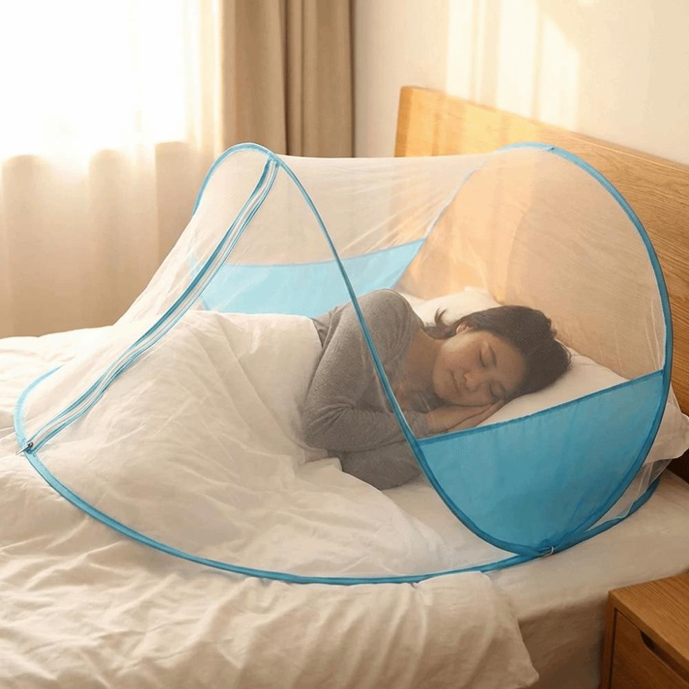 Single Foldable Mosquito Net Breathable Mosquito Bar Frame Convenient Travel Mosquito Net Hotel