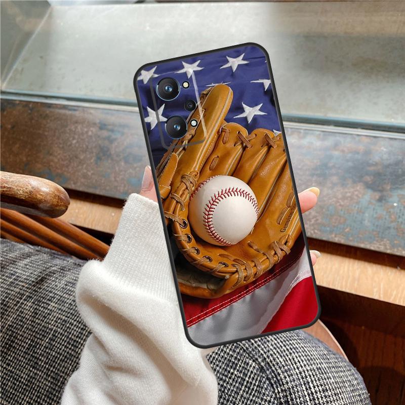 Baseball Case For Realme 13 Pro Plus 11 12 14 C71 C75 C55 C51 C53 C25 C63 C61 C65 C67 GT6 GT7 15 Pro