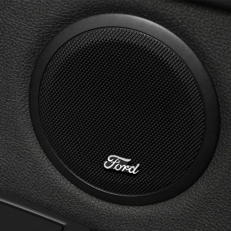 New 2026 Car Sticker 3D Metal Aluminum Car Decoration Sound Audio Badge Stickers Emblem Decals For Ford Focus 2 3 1 MK2 MK3 MK1