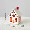 Праздничные керамические домики, декорации, подсвечники на батарейках, рождественская деревня, сезонный подарок, готовые к праздничной демонстрации