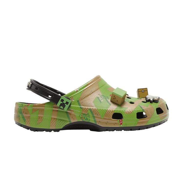 Men's Clogs Crocs Elevated Clog Minecraft Grass Block Green/Multi