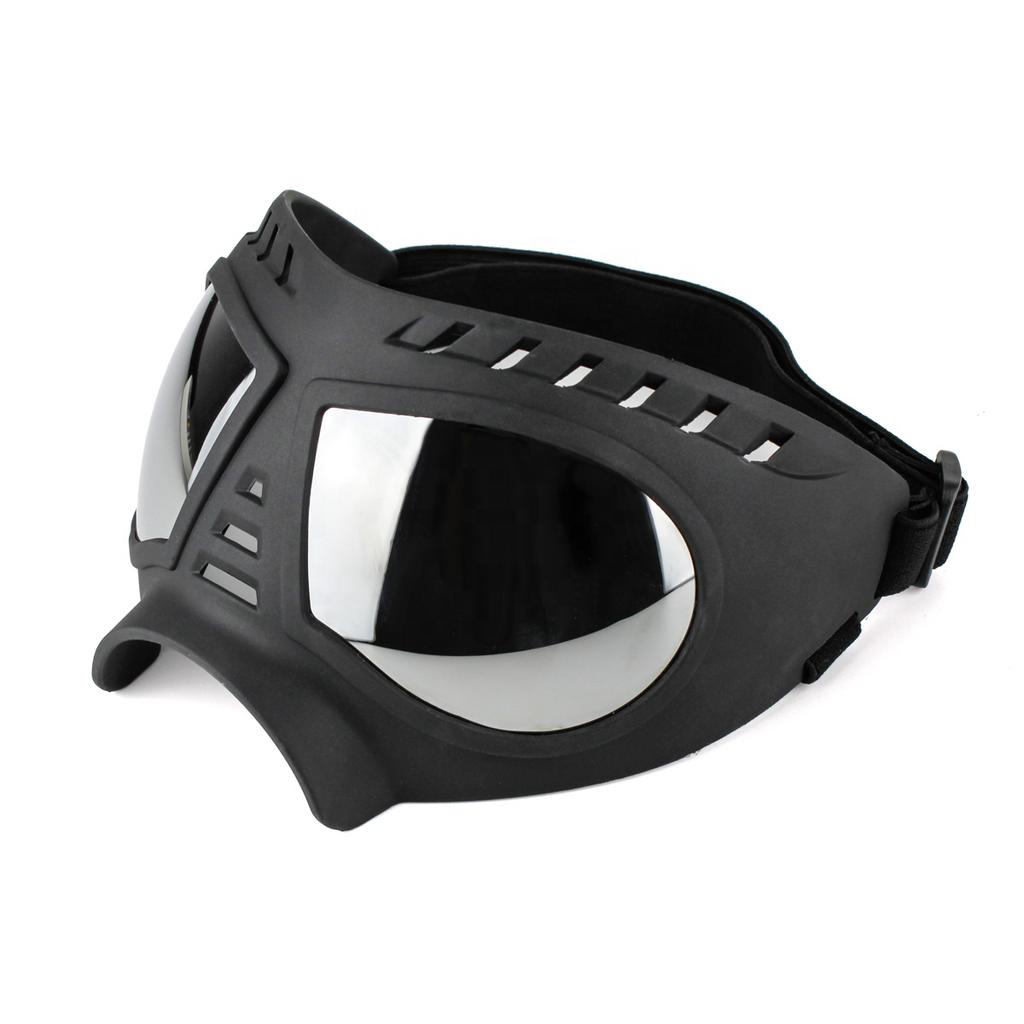 Dog Goggles Large Breed Dog Sunglasses Windproof Snowproof Pet Goggles Soft Frame Elastic Adjustable Straps