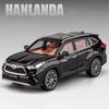 1/24 Toyota Highlander SUV 2023 литая игрушечная модель автомобиля со звуком и светом инерционный механизм детская игрушка коллекционная вещь подарок на день рождения