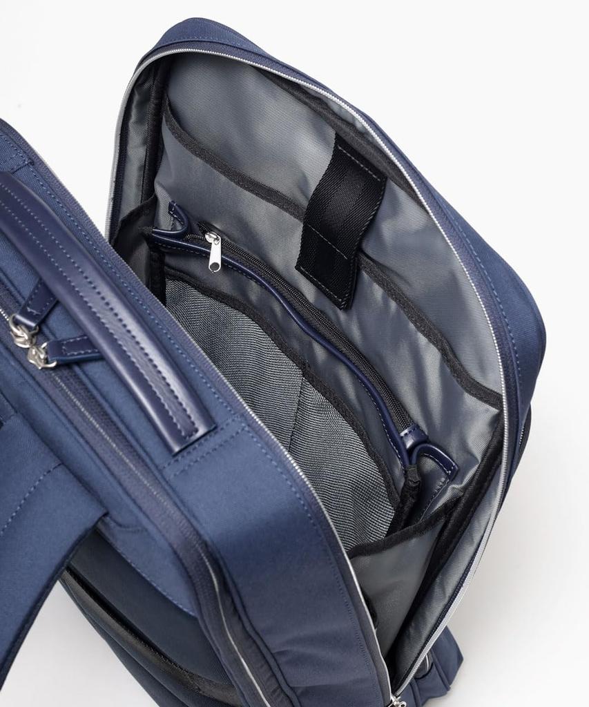 [ISIT] MyNavi 2024 Business Backpack, Men's, A4 Size, 13.3-inch Laptop Capacity, Water-Repellent, with Setup Function, No. 975722 (Black)