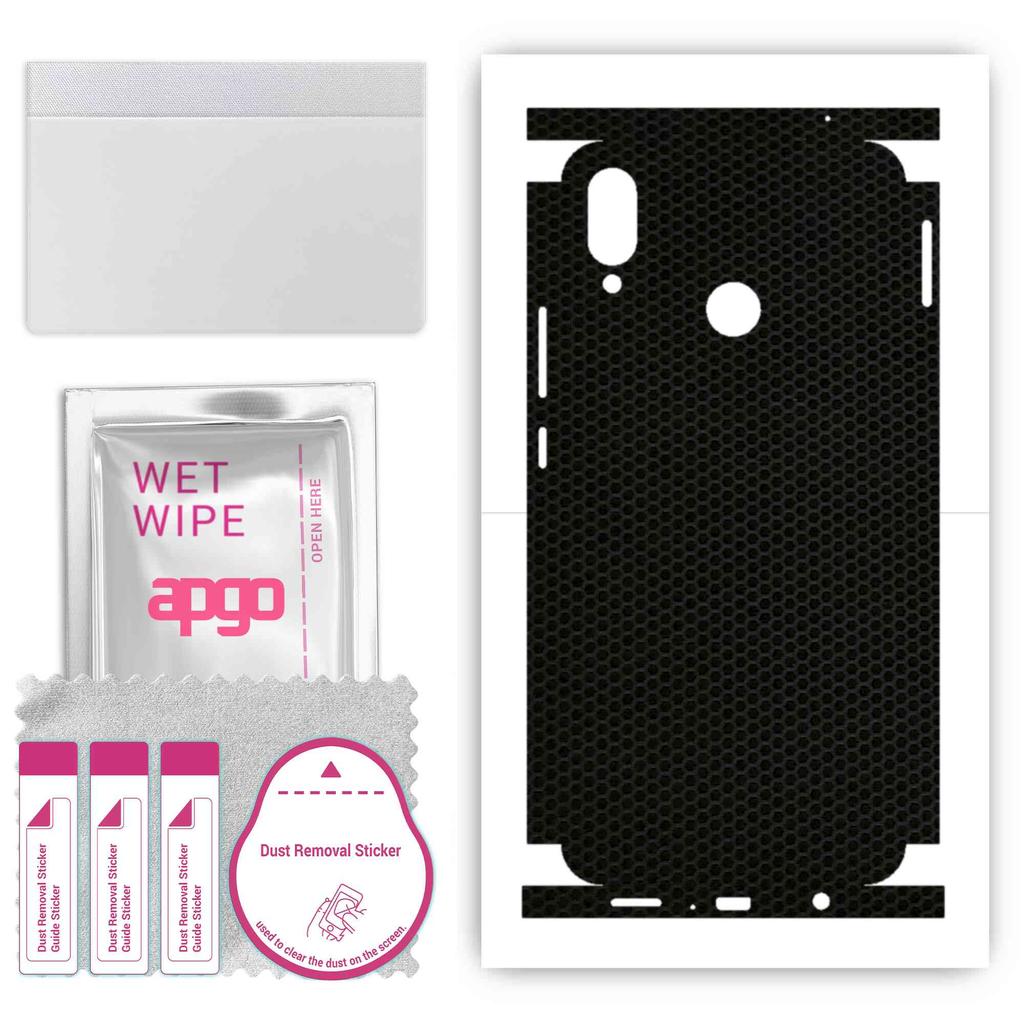 apgo Protective Skin Sticker for the Back+sides Compatible with Huawei Nova 3i, Full Wrap Film, Foil, Vinyl - Pattern Matrix