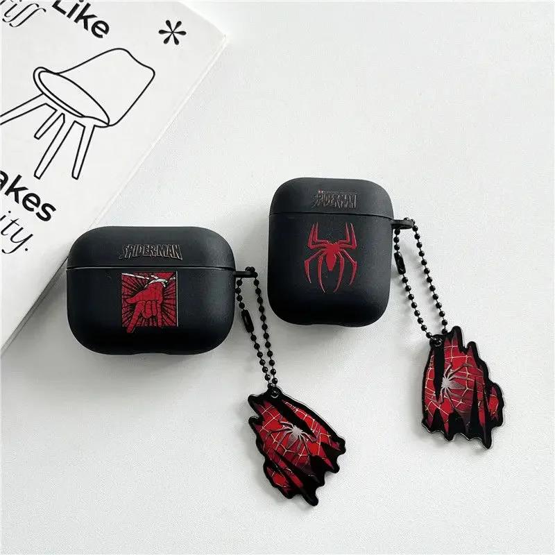 Spiderman Apple Airpods pro2 Protective Case 2/3 Generation Wireless Bluetooth Headphone Case Fashion Cartoon Accessories