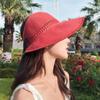 Широкая летняя соломенная шляпа Mumami, солнцезащитная кепка, образ для путешествий для женщин