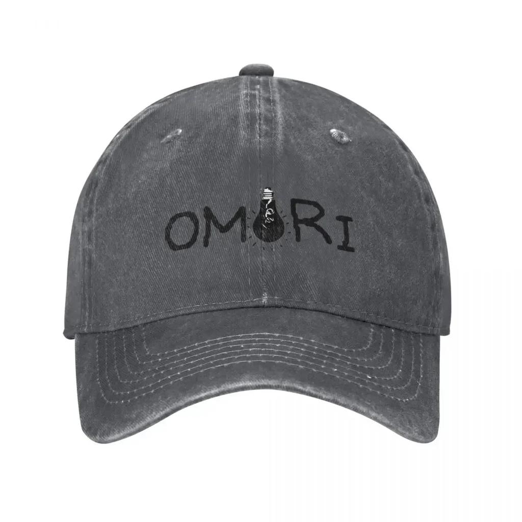 Мужчины Женщины Фанаты Игры Omori Кепки Винтажная Потертая Хлопковая Бейсболка Регулируемая