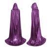 New shiny cape with hood, unisex Halloween hooded shawl, anime cosplay costume