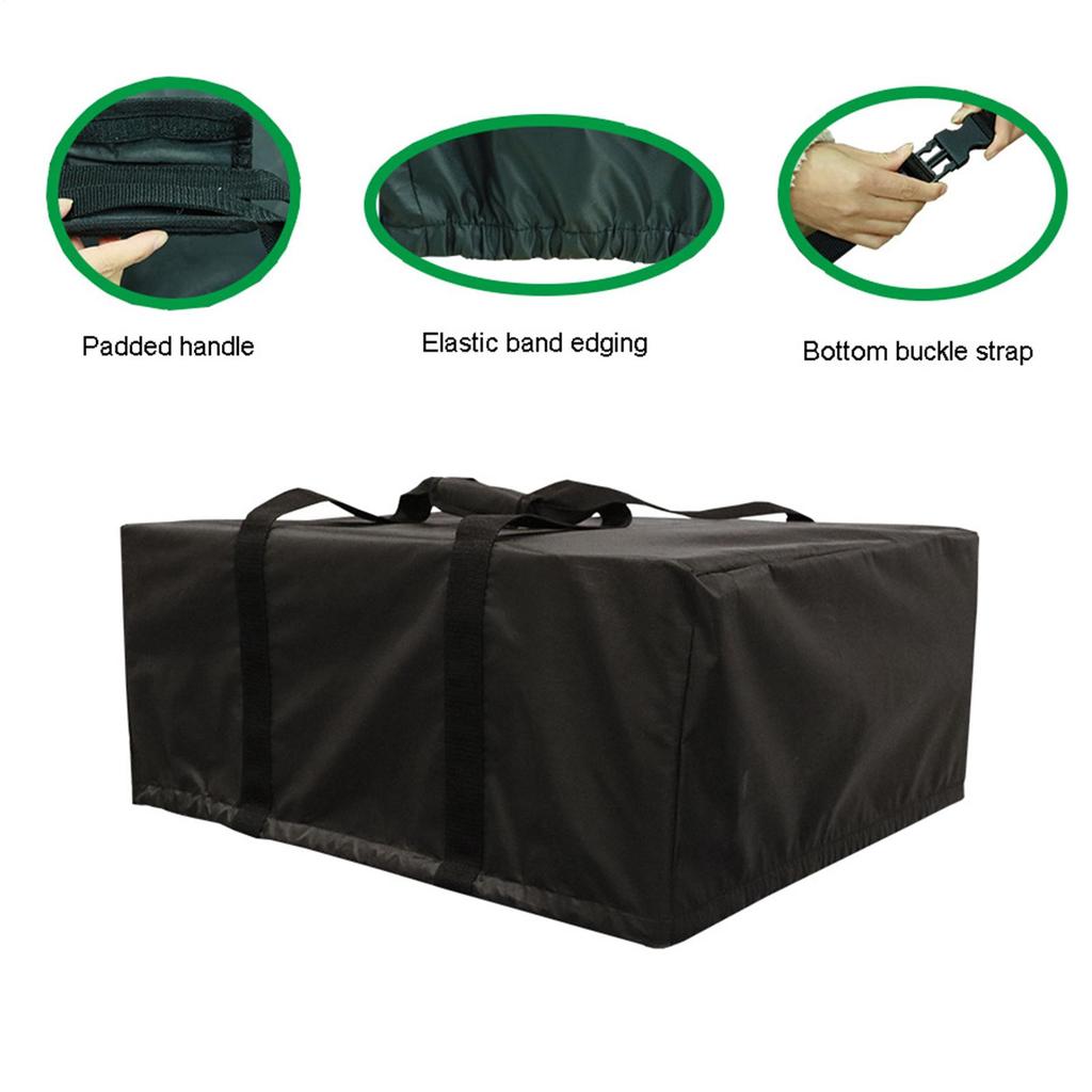 Tabletop Pizza Oven Cover Waterproof Portable Protector Pizza Oven Carry Cover with Top Handle for Outside Backyard Garden