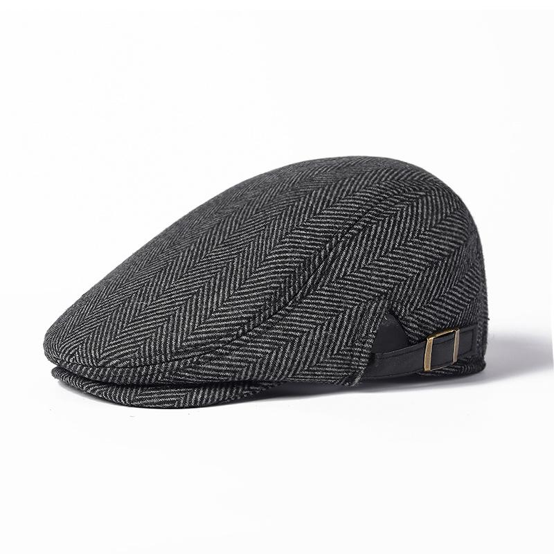 Берет, фуражка для среднего и пожилого возраста, кепки газетчика для мужчин, осенне-зимняя толстая прогрессивная кепка, кепка для старика, шляпа плюща для водителя