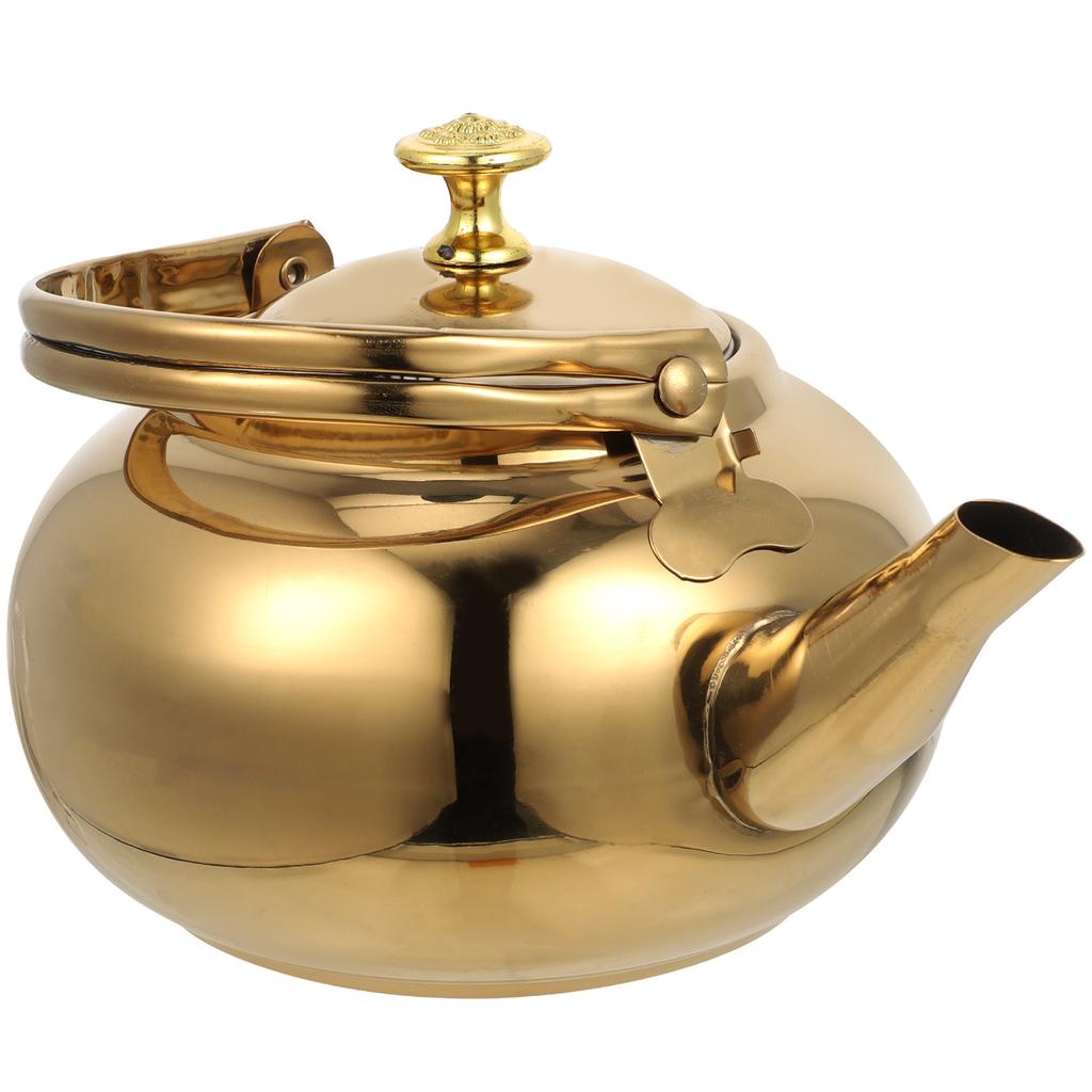 Изысканный чайник из нержавеющей стали для ежедневного использования, устойчив к плите, удобный