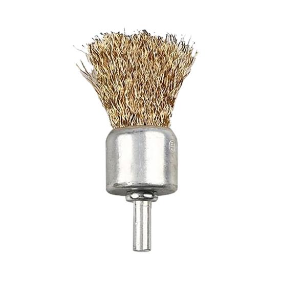 Проволочная колесная щетка Вращающийся инструмент Нержавеющая сталь Устойчивость к коррозии Широкое применение Многоразовая простота установки Извитая проволочная щетка с покрытием