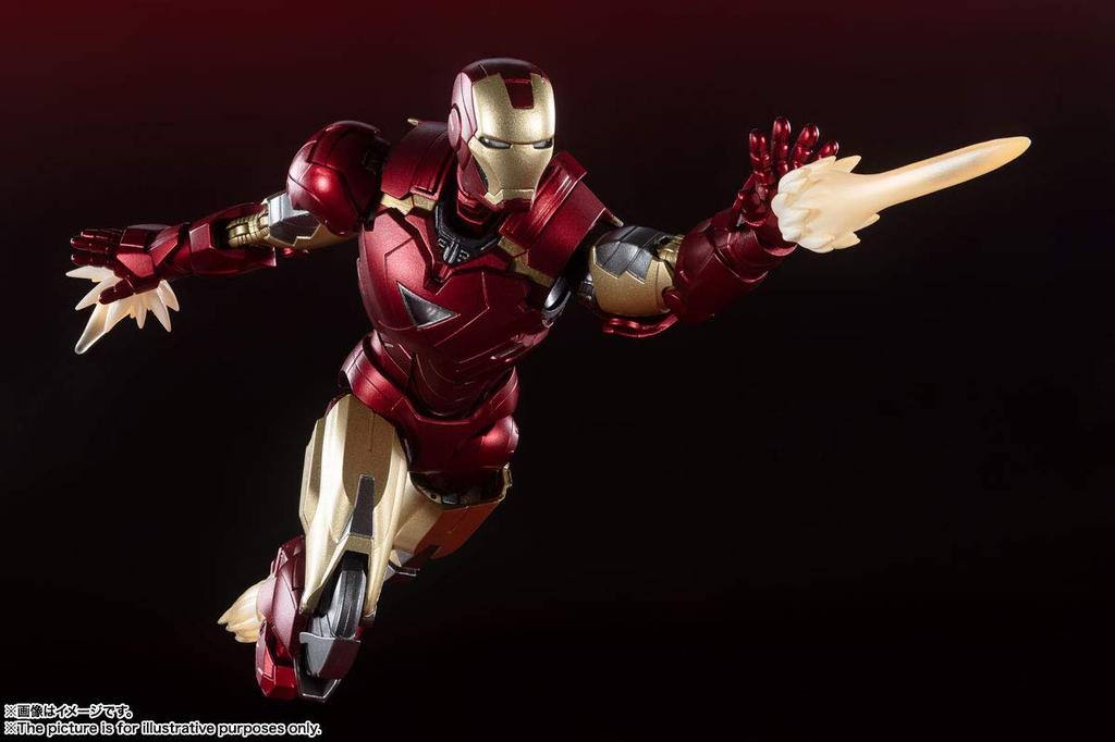 TAMASHII NATIONS Avengers Iron Man Mark 150 мм окрашенная подвижная фигурка SHFiguarts 6-BATTLE DAMAGEEDITION- Приблизительно. ПВХ, АБС, литье под давлением