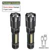 XIWANGFIRE High Power LED Flashlight Rechargeable Flashlight With Side Light Super Bright Long Shot Outdoor Camping And Hiking