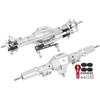 Silver Aluminum Alloy Shell RC Car Front Rear Axle Upgrade Parts Accessory for Axial SCX10 II 90047 90046Front Rear Axle