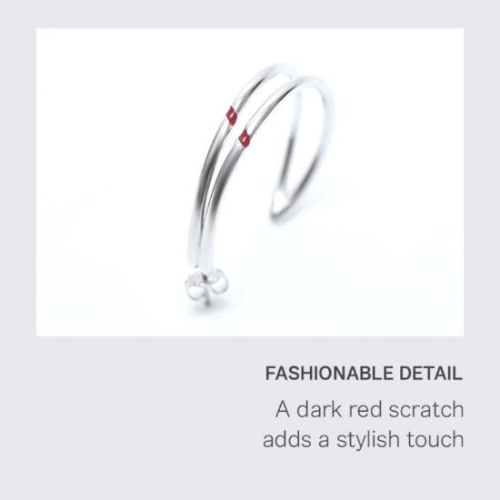 BTS Серьги с красной резьбой Чимина