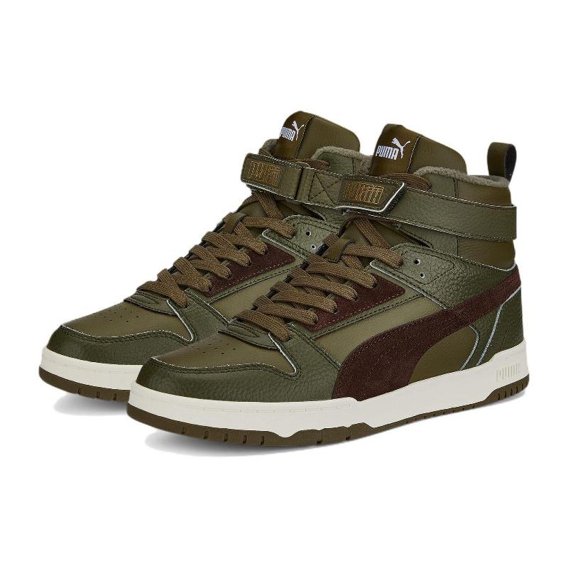 Puma Мужские повседневные кроссовки RBD Game High Top Оливково-зеленые 387604-01