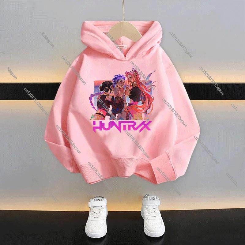 KPop Demon Hunters Kids Cartoon Hoodie 2025: Cool Unisex Pullover For Boys & Girls Casual New Style Sweatshirt
