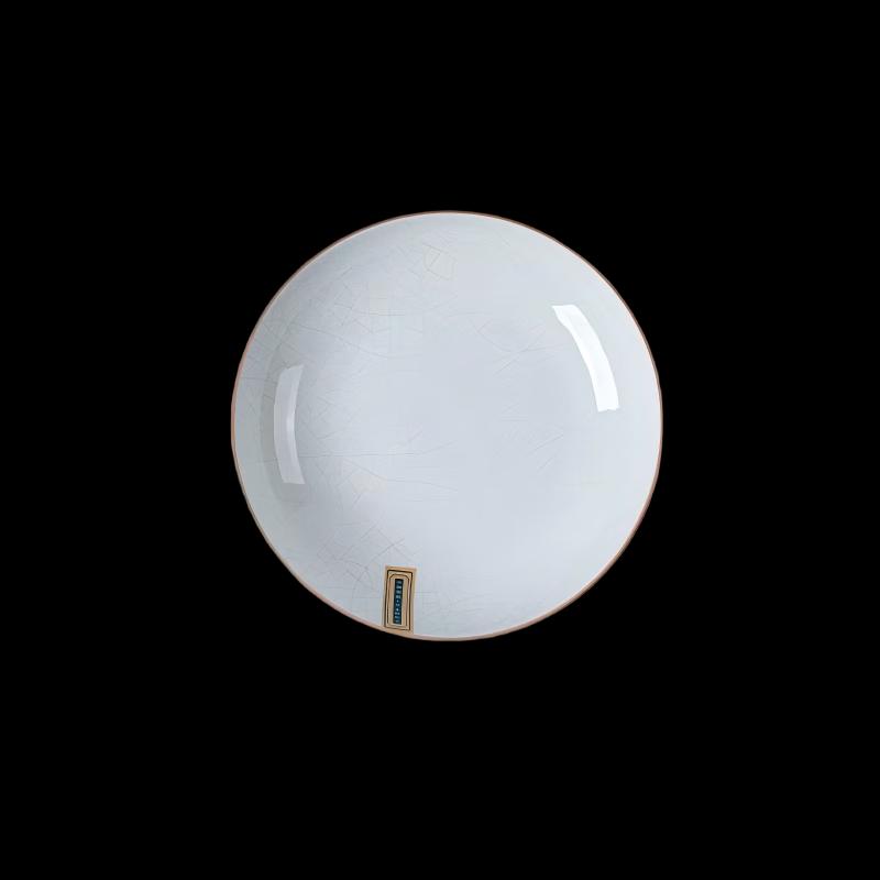 8-Inch Huaqingge Ice Crack Underglaze Ceramic Dinner Plates (Set of 2)