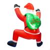 6 футов Рождественский надувной подвесной Санта Клаус Декор Наружное украшение Сад Смешной Большой Патио