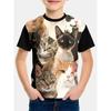 Children's Clothing Boys Tshirt Short Sleeve Girl T-Shirt 3D Cartoon Casual Round Neck Tees Kids Summer Clothes Tops