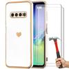 Protective Case - Samsung - Galaxy S10e - Soft Silicone - Heart Pattern - Shockproof