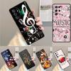 Музыкальная нота чехол для телефона Обложка Для Samsung Galaxy S24 S25 Ultra S21 S22 Ultra S10E Note 10 Plus Note 20 FE S23