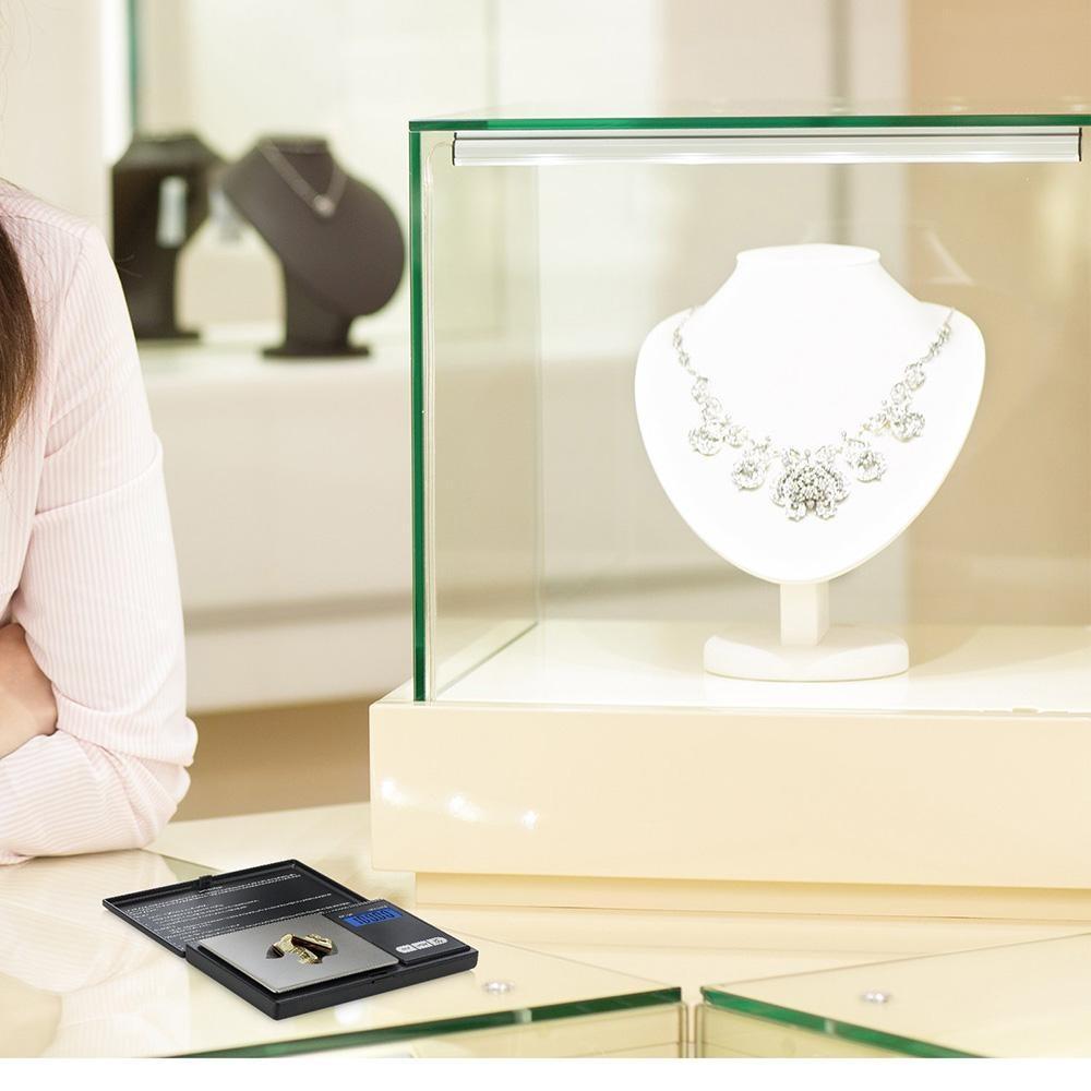 Мини-электронные весы из нержавеющей стали, цифровые карманные весы, золотые граммы, весы, портативные карманные весы, ювелирные изделия