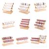 Solid Wood Jewelry Display Stand Elegant Storage Holder Bracelet Display Rack Suitable for Bangles Bracelets and Watches