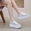 Fashion 8CM Air Mesh Weave Microfiber Genuine Leather High Brand Platform Wedge Fashion Summer Comfy Shoes Sandals Women Chunky Sneaker
